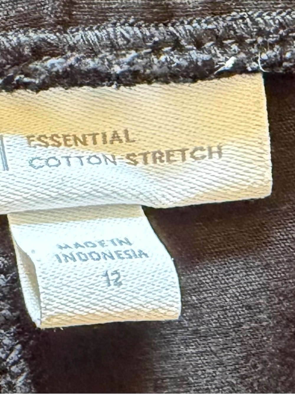 J. Jill Essential Cotton Stretch Side Zip Pants Black Elastic Waist  sz 12(read) - Picture 3 of 8